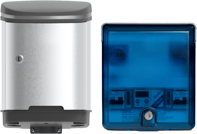 Elektra Box charging and heating unit for apartments and workplaces